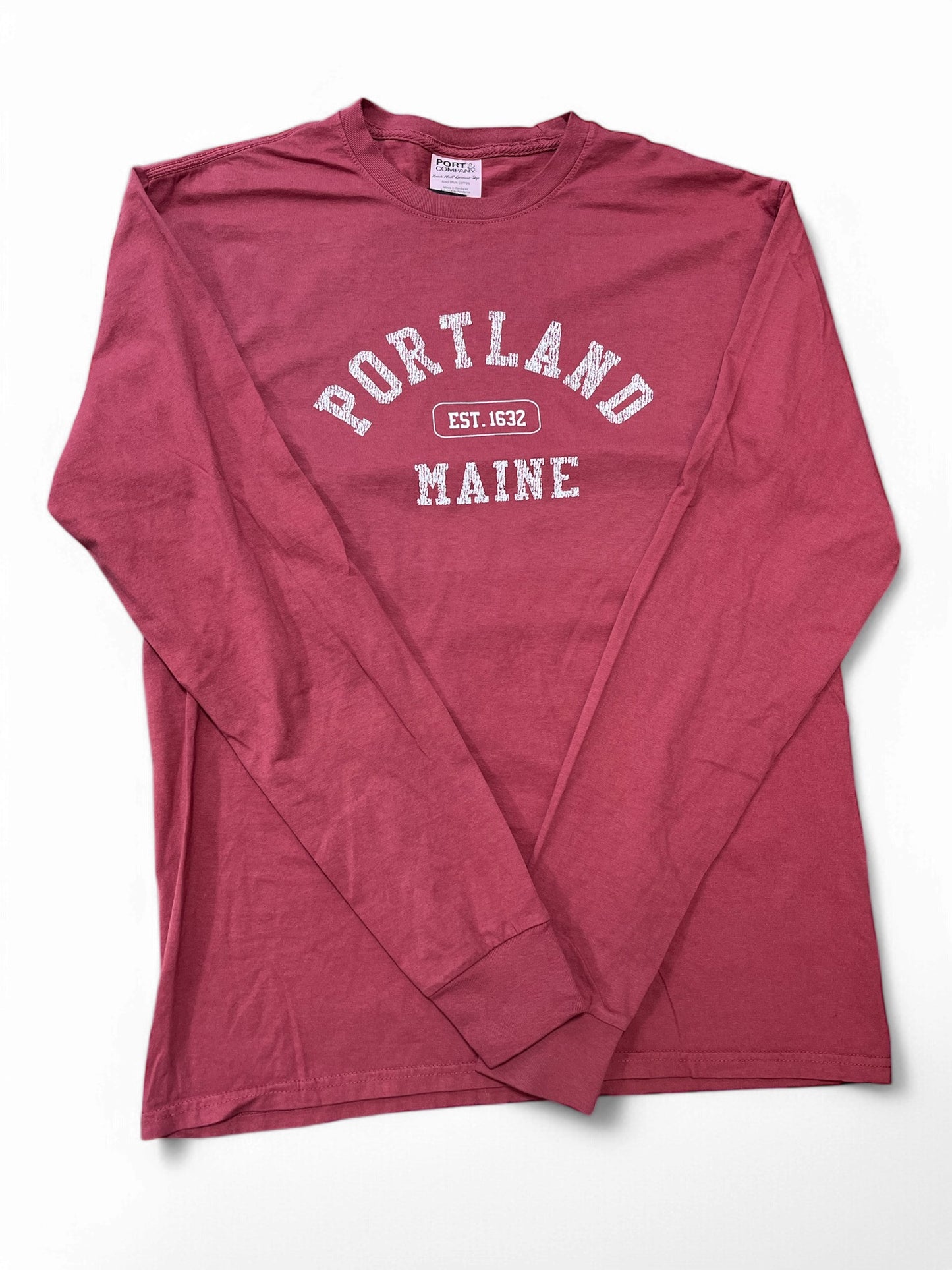 Portland Maine Garment Dyed Long Sleeve Shirts