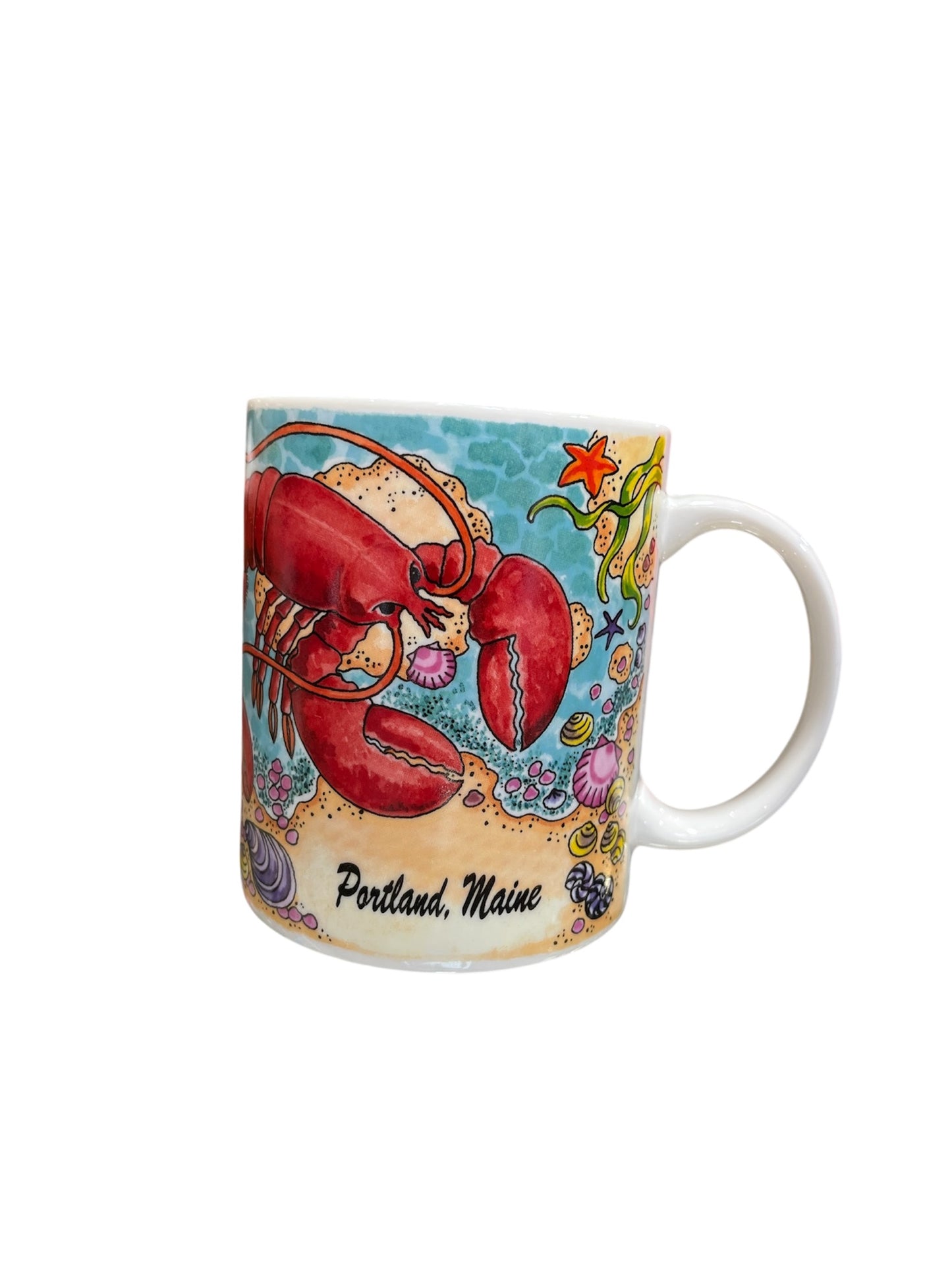 *Portland, Maine Sea Life Themed Souvenir Mug*