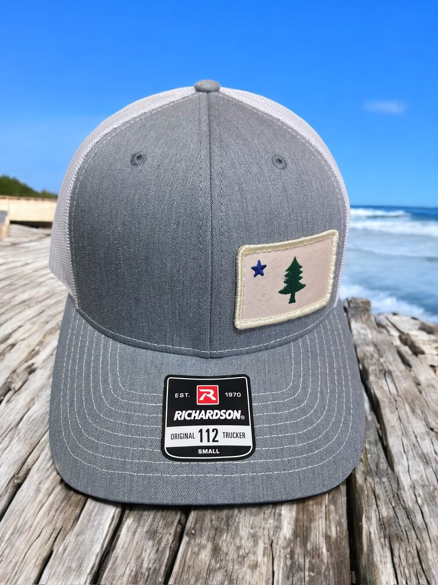 Maine Original Flag Patch Sewn Hats