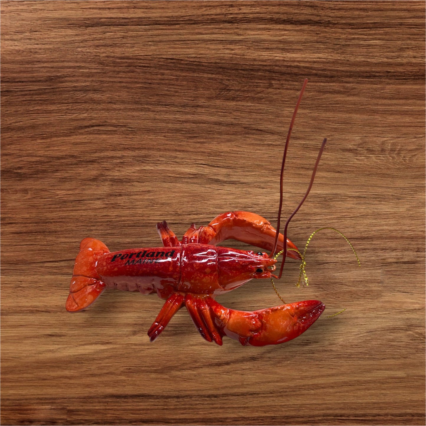 Handcrafted Lobster Ceramic Christmas Ornament – Coastal Holiday Charm
