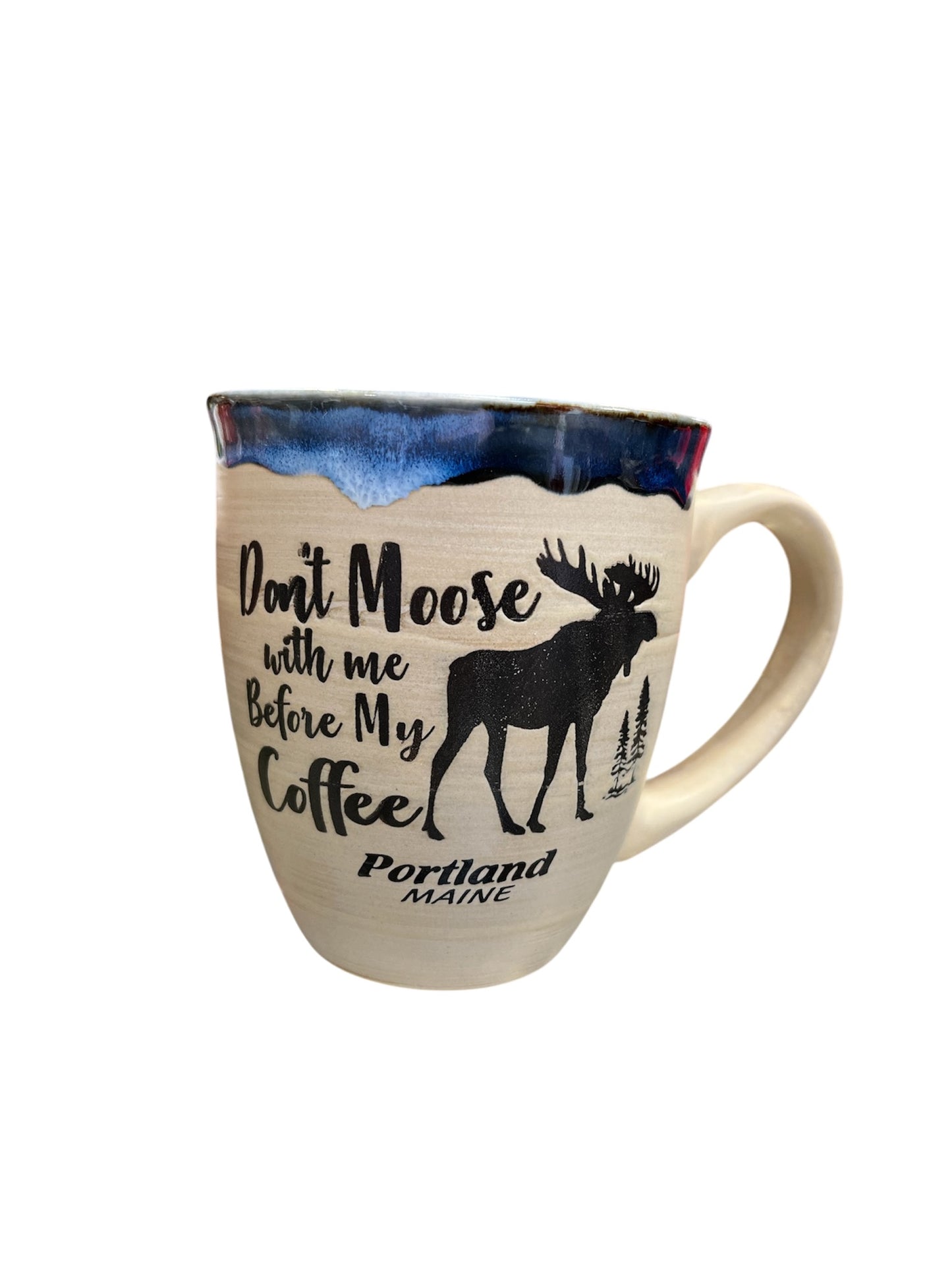 Don’t Moose With Me Before My Coffee Portland, Maine Souvenir Mug