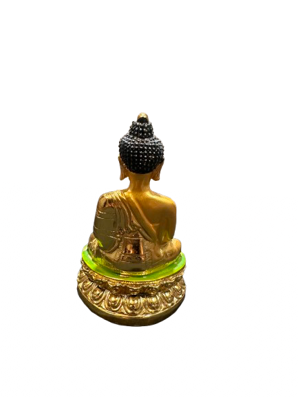 Golden Color Shakyamuni Buddha Statue for Home and Car Dashboard