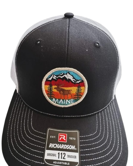 Maine Scene Moose Cap