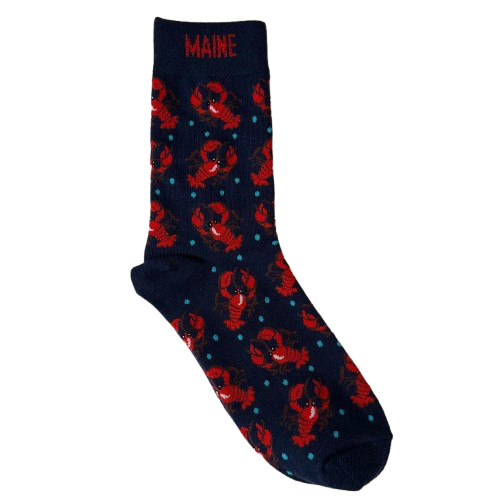 Maine Lobster Printed Socks