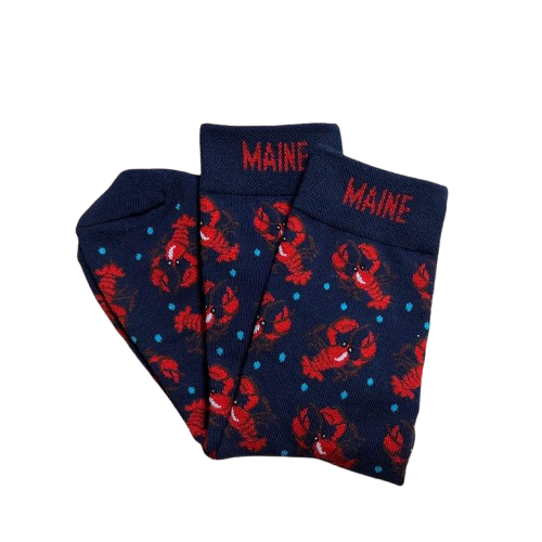 Maine Lobster Printed Socks