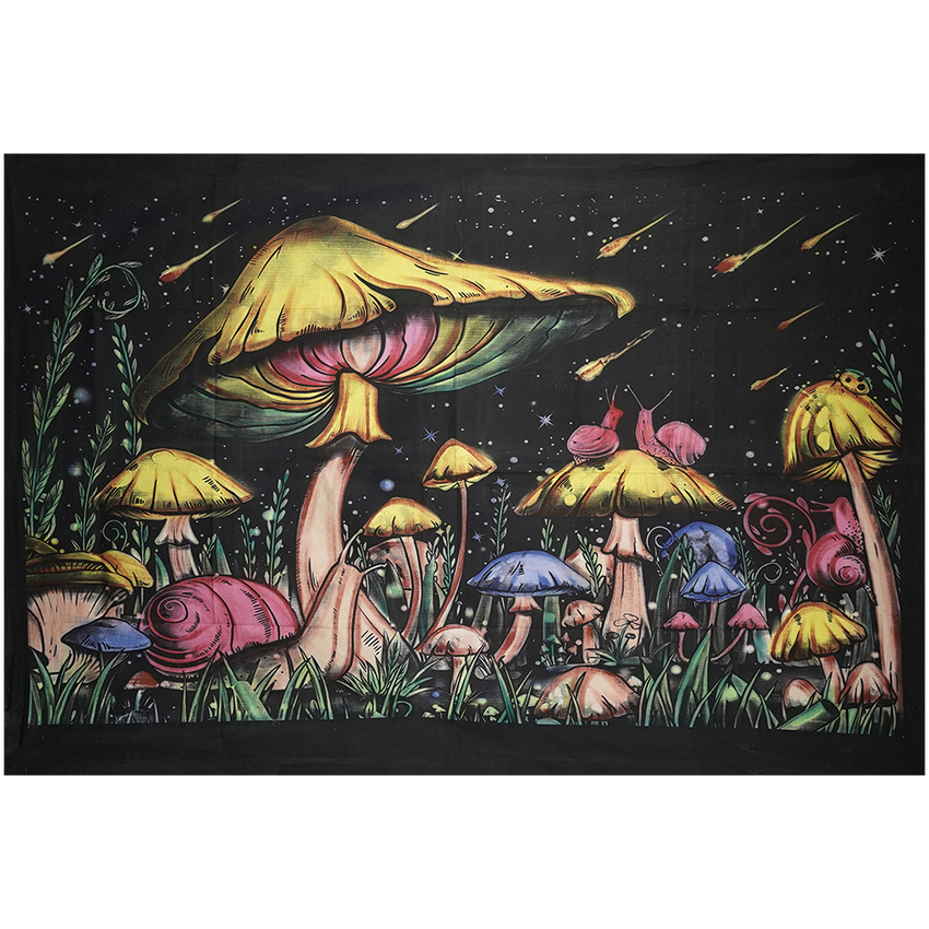 Mushroom Meteor Shower Tapestry | 55"x83"