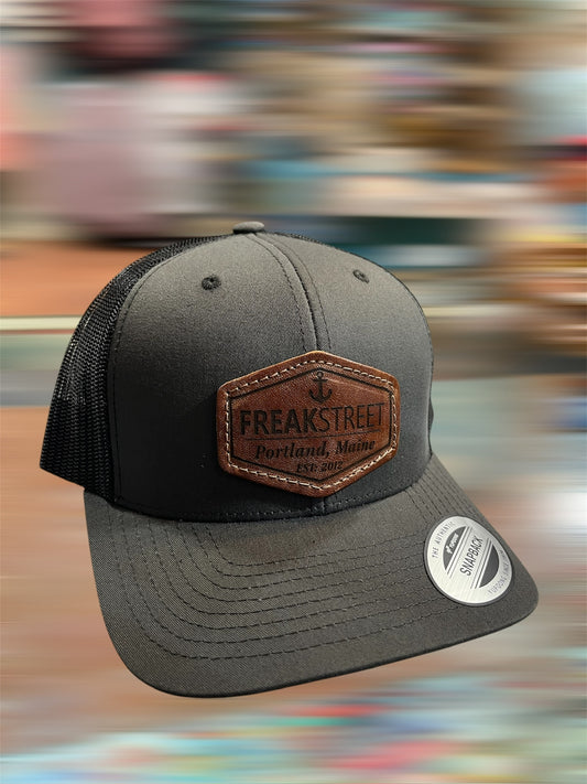 Richardson 112 SnapBack Cap – FreakStreet Leather Patch