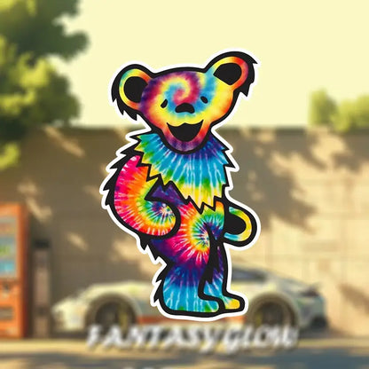 Colorful Grateful Dead Sticker 3.5" x 5.9"
