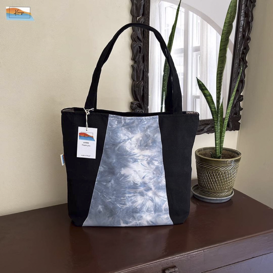 Blue Canvas Tote Bag