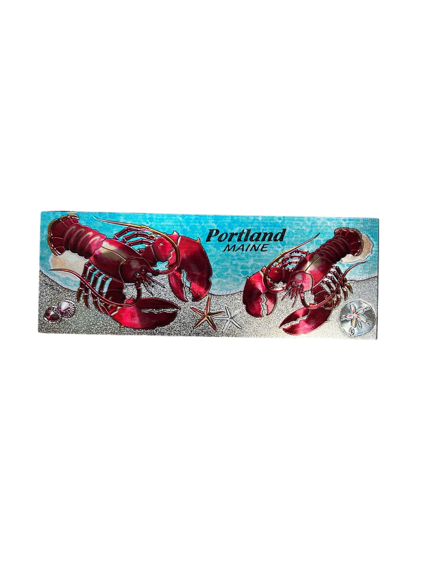 **Portland, Maine with Lobster Refrigerator Magnet**