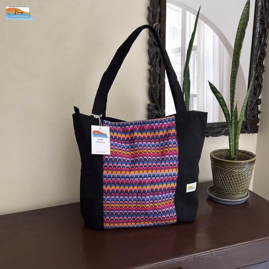 Color Zic Zac Tote Bag