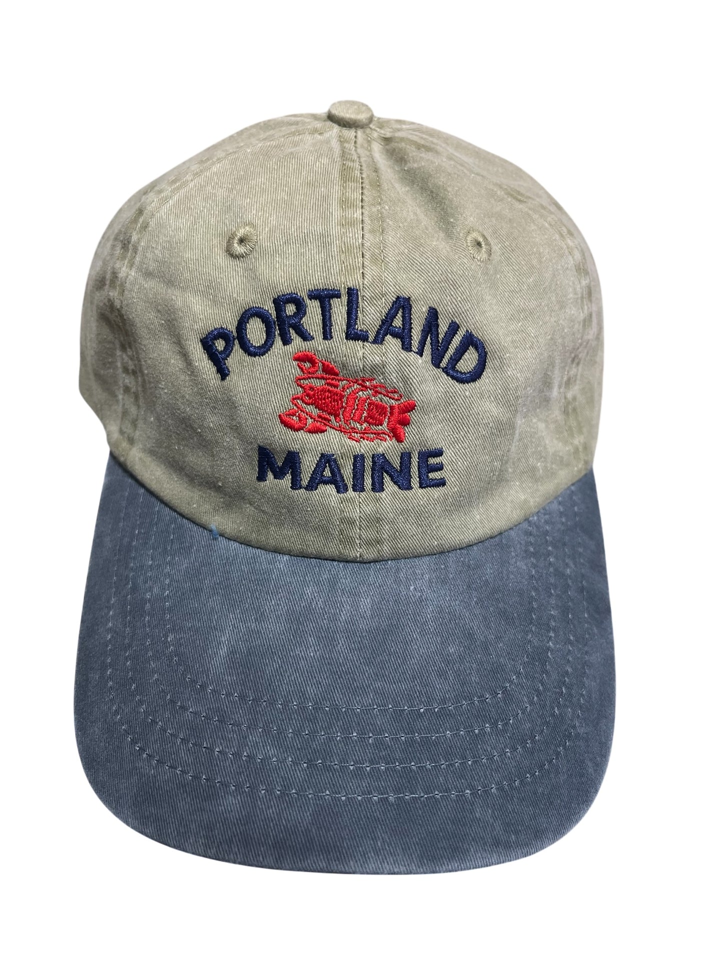 Two-tone Portland, Maine souvenir hats