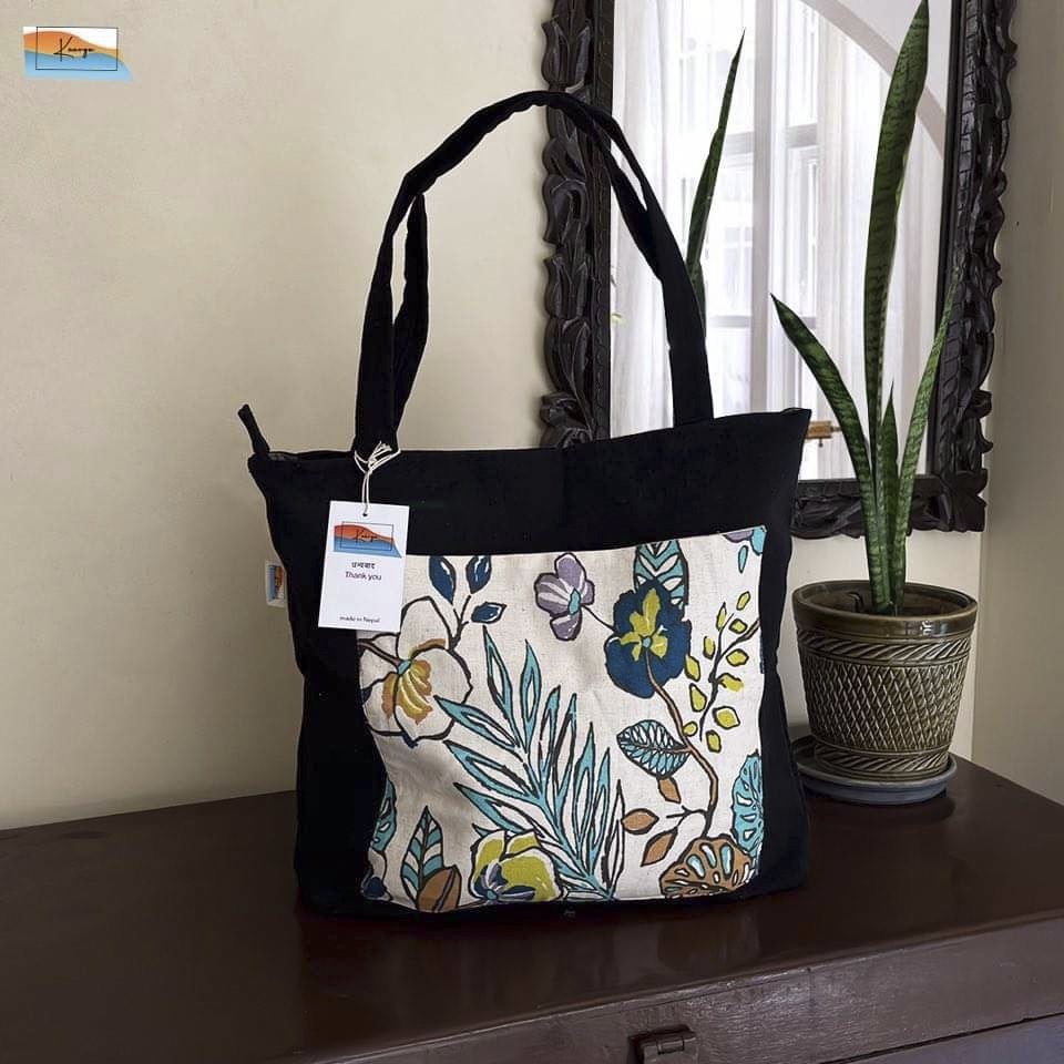 Floral Printed Tote Bag
