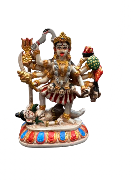 Colorful Resin Statue of Goddess Kali
