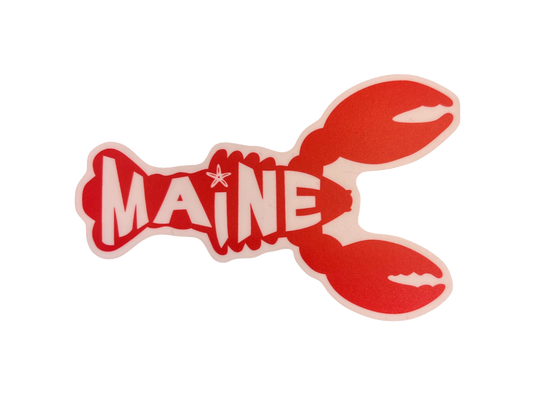 Maine Lobster Stickers - 4” x 2