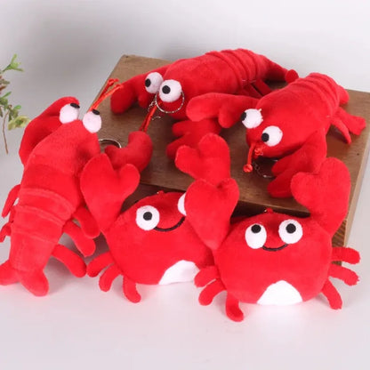 Lobster Plush Toy with Keychain