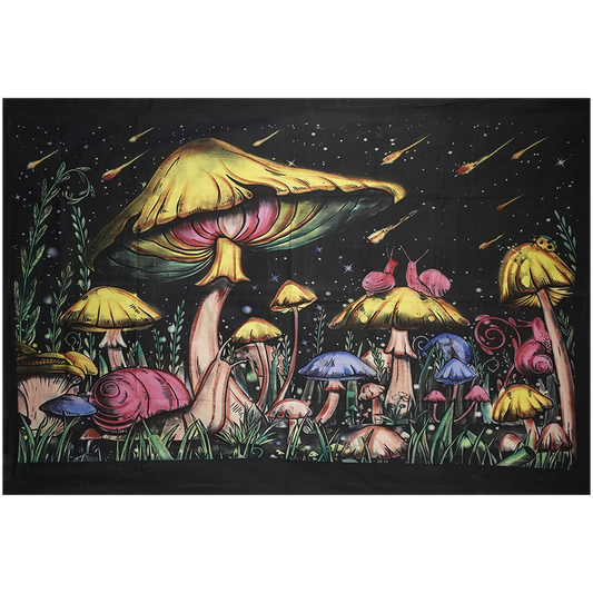 Mushroom Meteor Shower Tapestry | 55"x83"